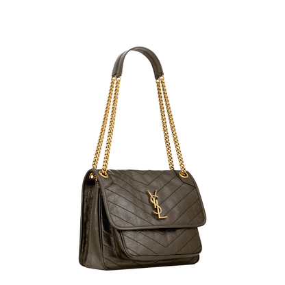 MAYFEYR - SAINT LAURENT PARIS - Niki Medium Soft Bag In Vintage Leather - 6331840EN07