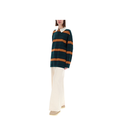 MAYFEYR - Guest In Residence - Striped Rugby Polo Shirt - U32010JMHOLLYCOMBO