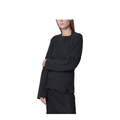 MAYFEYR - Victoria Beckham - Ribbed Sweater In Burgundy Wool And Cashmere - 1326KJU007314AWOAC