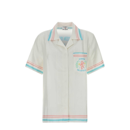MAYFEYR - Casablanca - Dance Joy Cuban Collar Ss Shirt - WSP26SH20003DANCEJOY