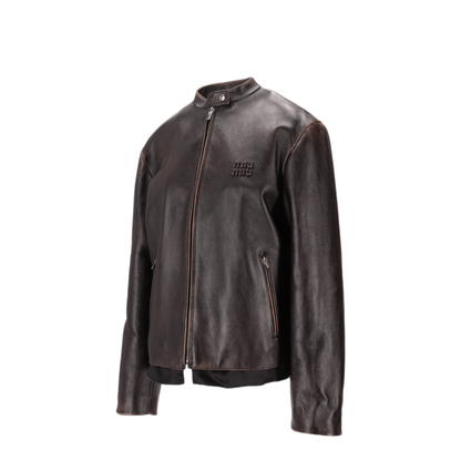 MAYFEYR - Miu Miu - Leather Nappa Old Cap - MPV957SOOO1134F0201