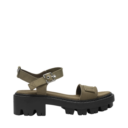 Military Green Canvas Sandals