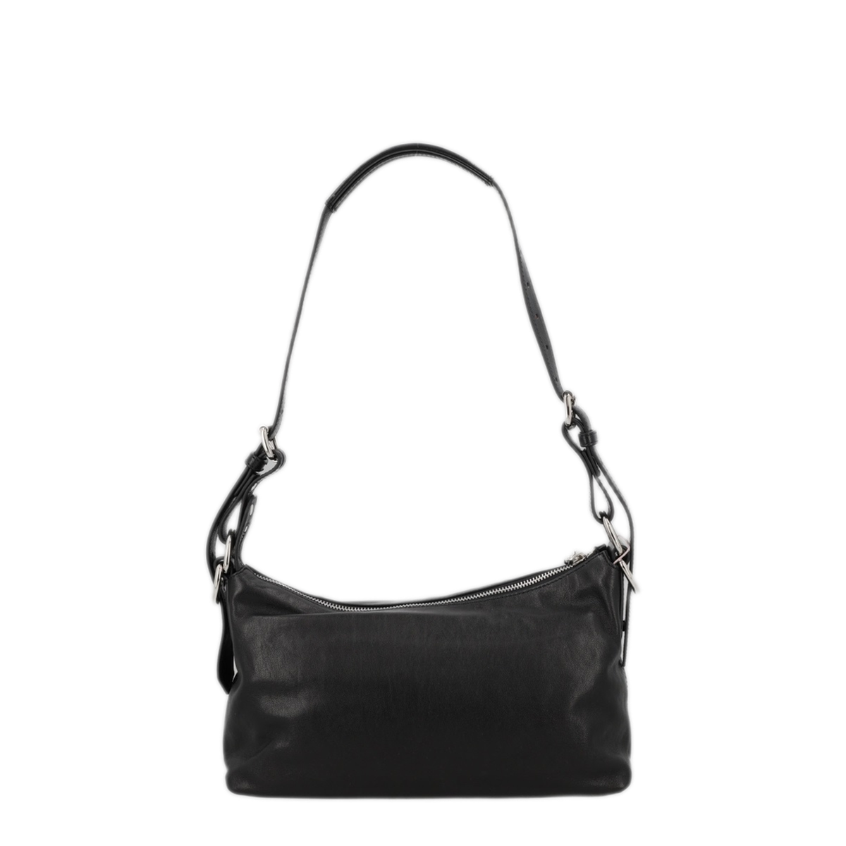 Emma Calfskin Shoulder Bag - Black
