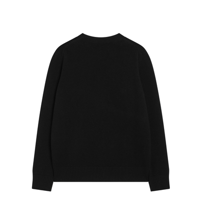 Black Wool and Cashmere Sweater