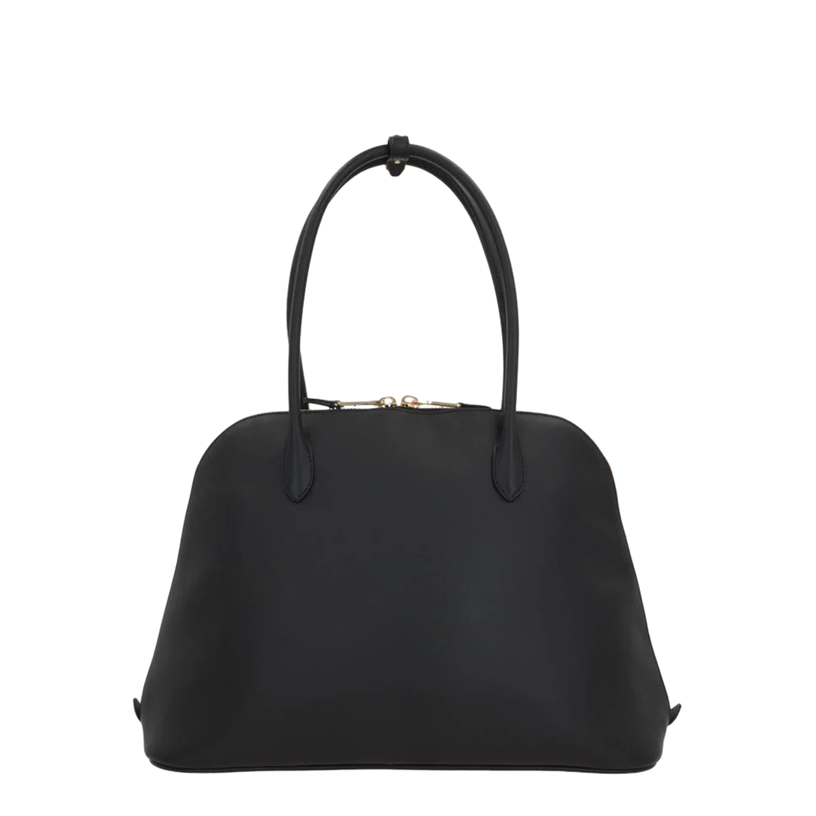 Handbag in Smooth Black Leather