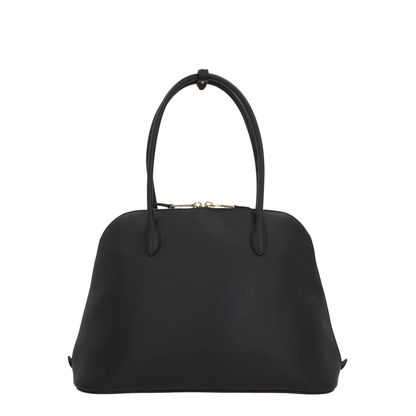 Handbag in Smooth Black Leather