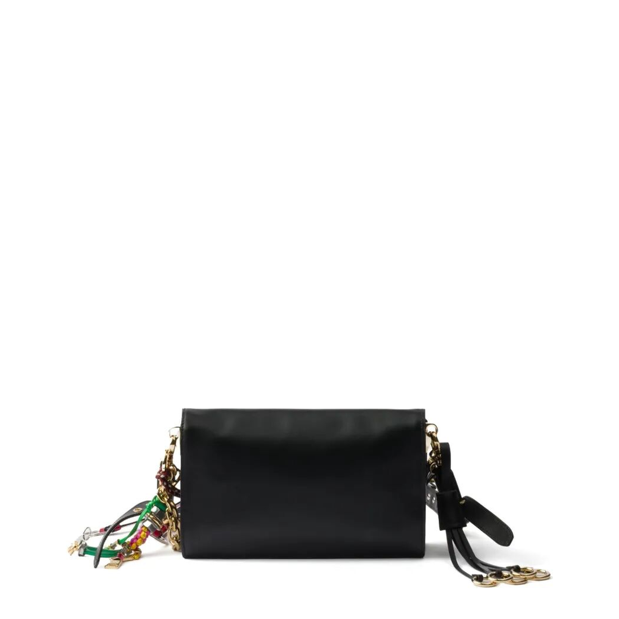 MAYFEYR - Prada - Soft Sound Small Leather Shoulder Bag With Charms - 1BD379VOO62C6A