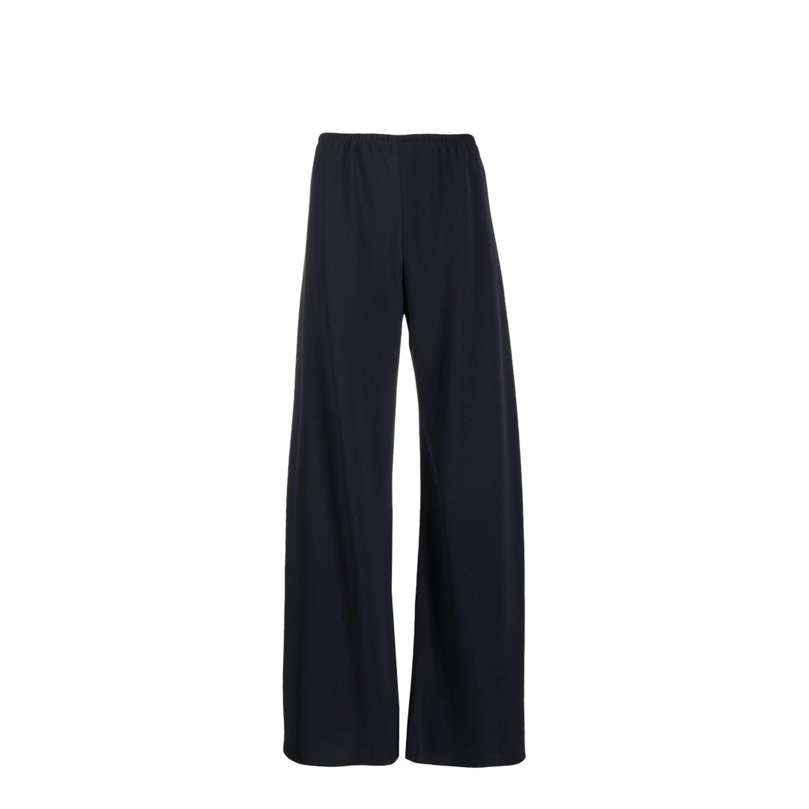 Navy Blue Cady Gala Wide-Leg Pant
