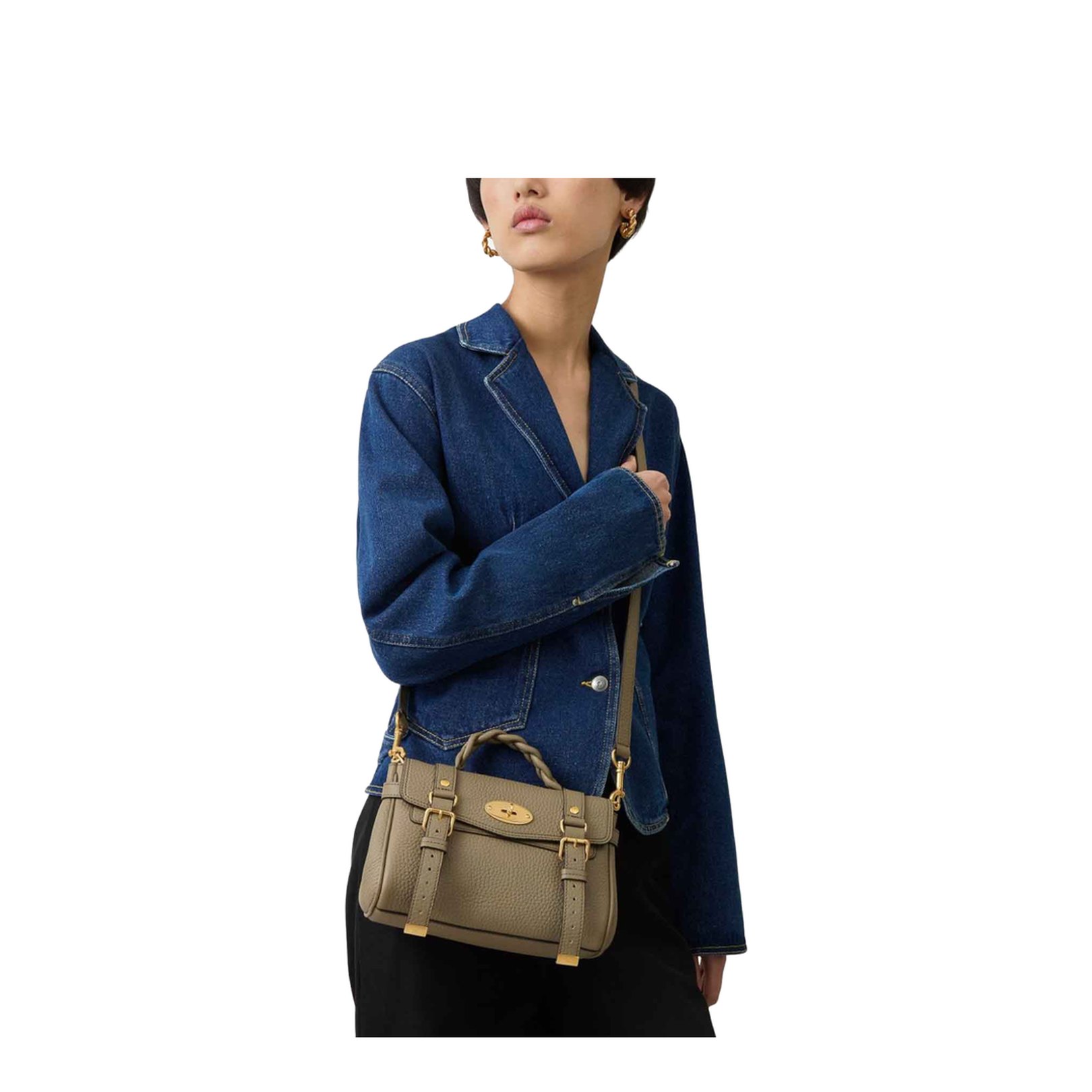 Leather Mini Alexa Shoulder Bag