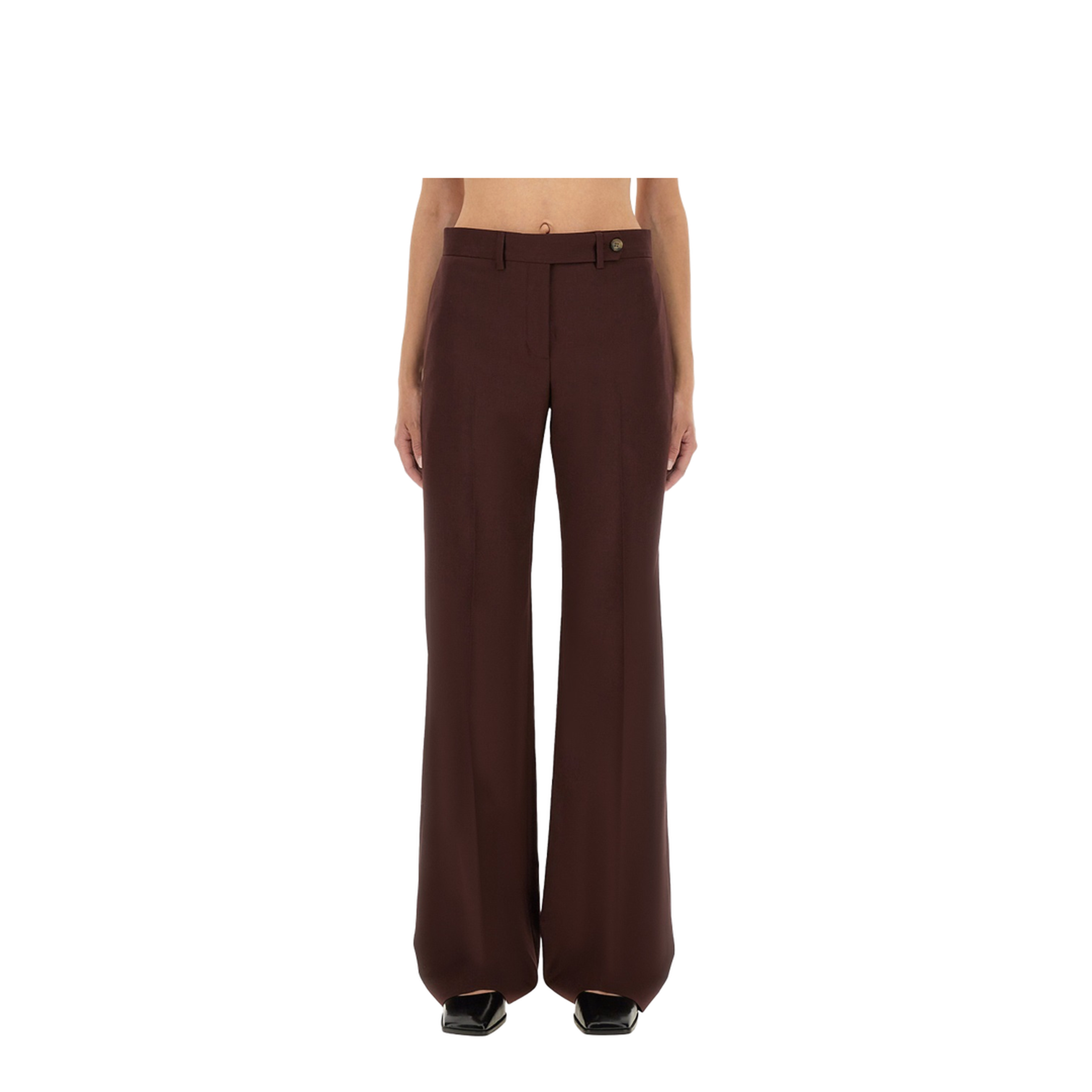 Wool Bootcut Pants