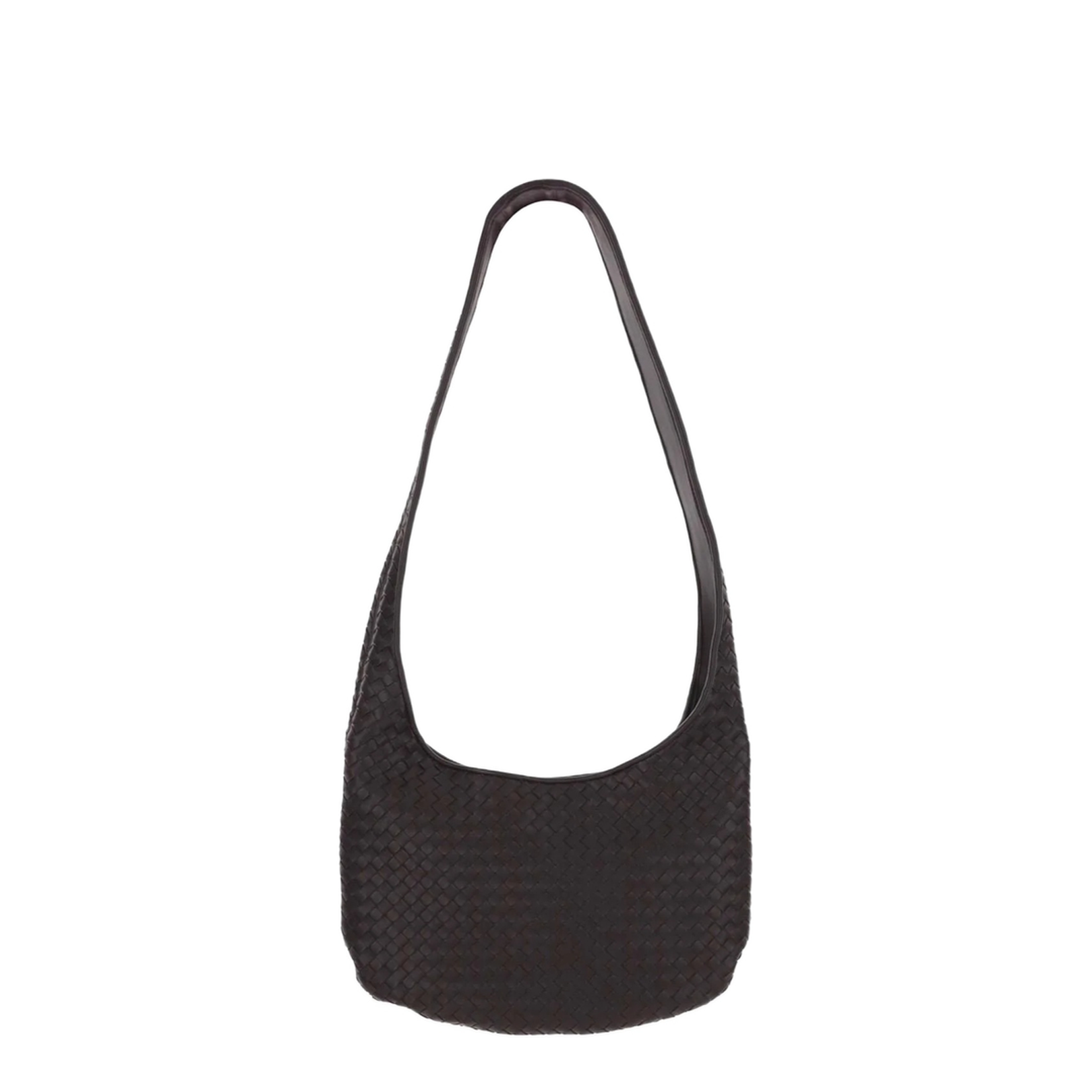 Veneto Medium Lambskin Shoulder Bags - Brown