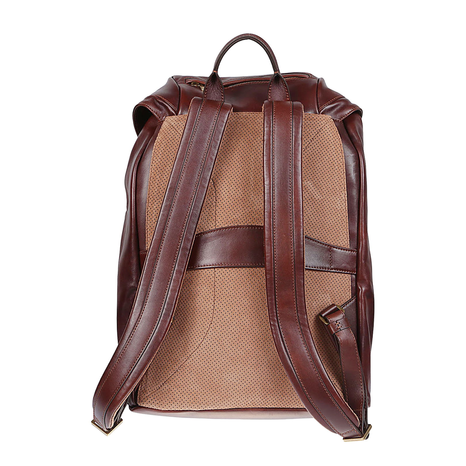 Bordeaux Flap Closure Leather Backpack