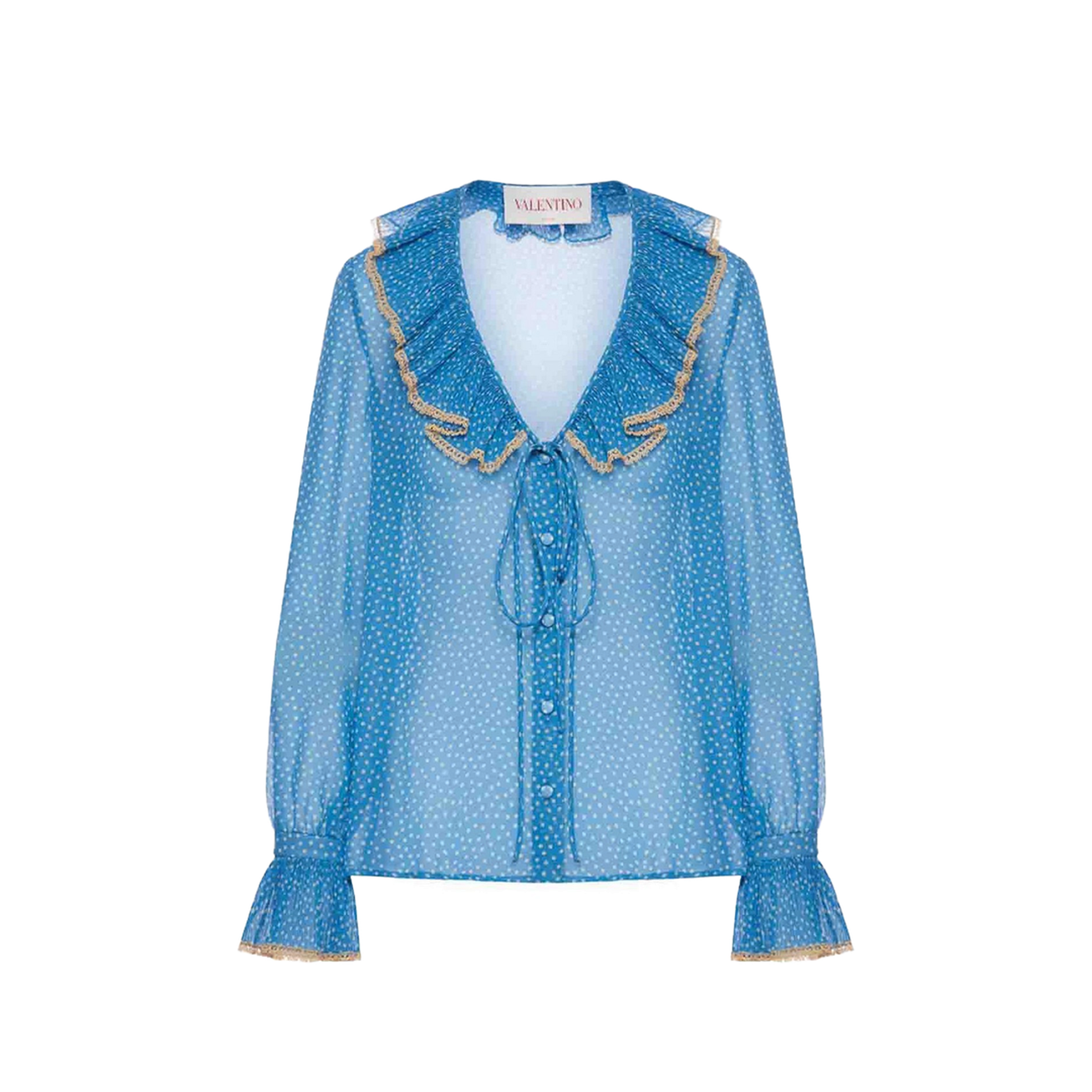 Silk Bow Tie Blouse Shirt