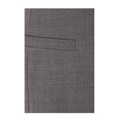 Grey Stretch Wool Blend Pants