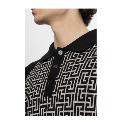 MAYFEYR - Balmain - Polo With Monogram - HH1GB095KI80GFE