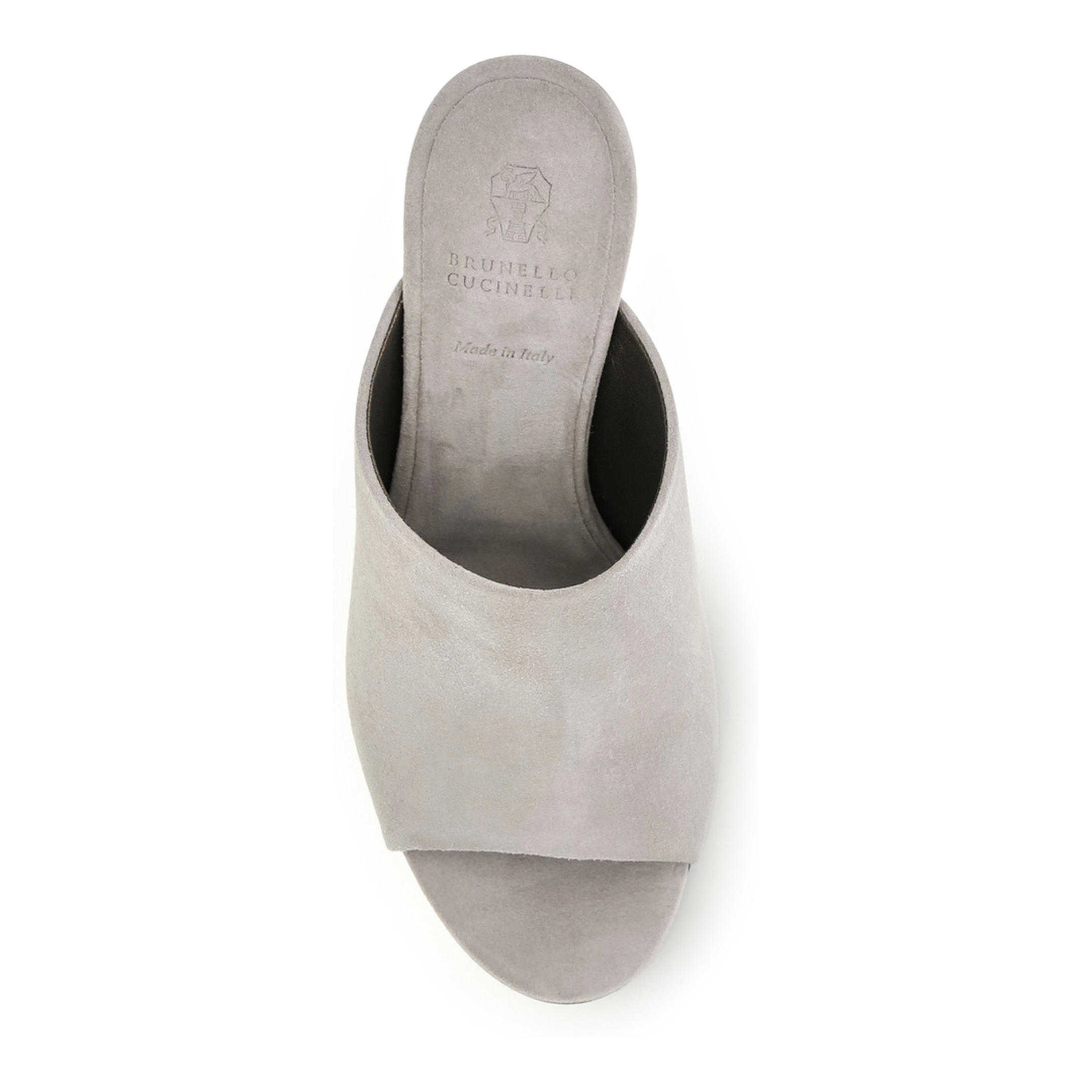 MAYFEYR - Brunello Cucinelli - Suede Mules With Precious Heels - MZSFC3218