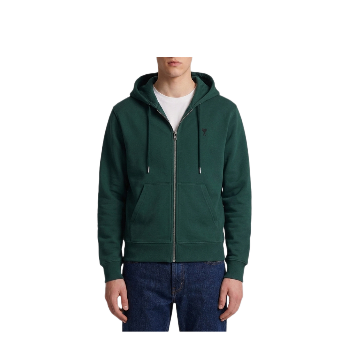 MAYFEYR - Ami Paris - Ami De Coeur Zip Up Hoodie - HSW765730A258
