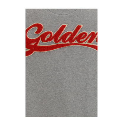 MAYFEYR - Golden Goose - Oversized Crewneck Sweater With Lettering On The Back - GUP02711P002637