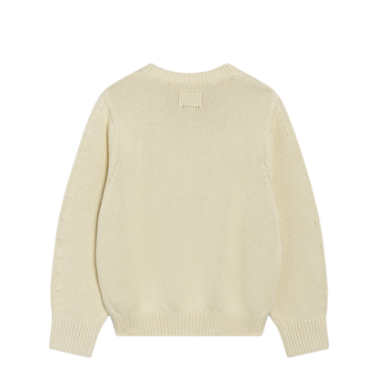 MAYFEYR - Toteme - Oversized Crewneck Sweater In Cream Cotton - 263-WRT0851YA0294380