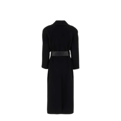 MAYFEYR - Valentino - Black Wool Blend Coat - 9B0CA8K7AG60NO
