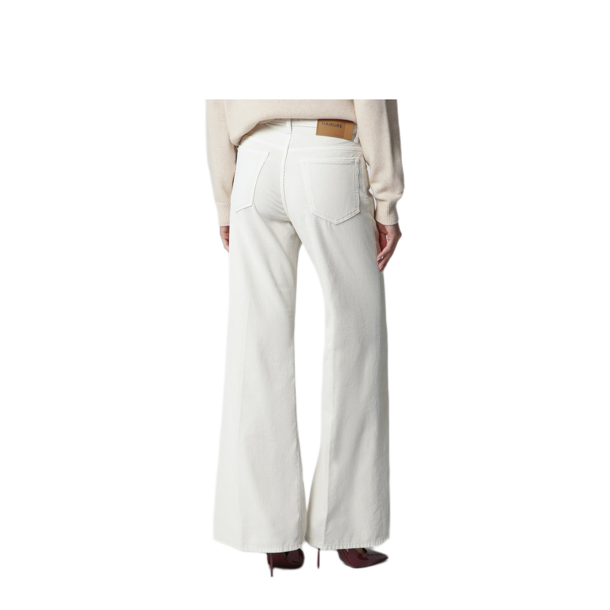 MAYFEYR - Haikure - Velvet Cotton Trousers In Snow - HEW03373GF184PXCOT0570