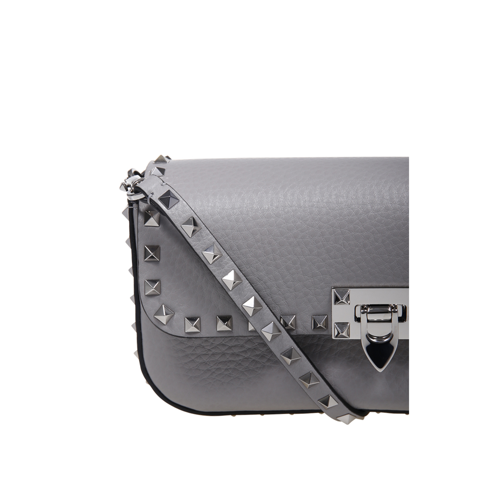 Rockstud Shoulder Bag - Grey