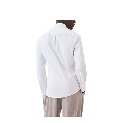 Button-Down Collar Shirt in White