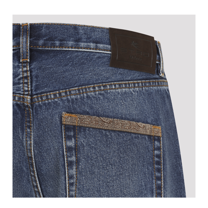 MAYFEYR - Etro - Straight Leg Denim Trouser - MRNB0021AC358