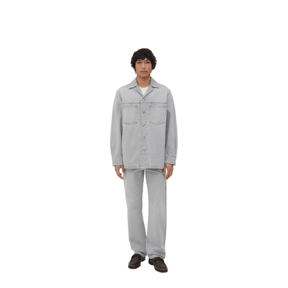 MAYFEYR - Bottega Veneta - Light Grey Washed Denim Shirt - 802371V4LP0
