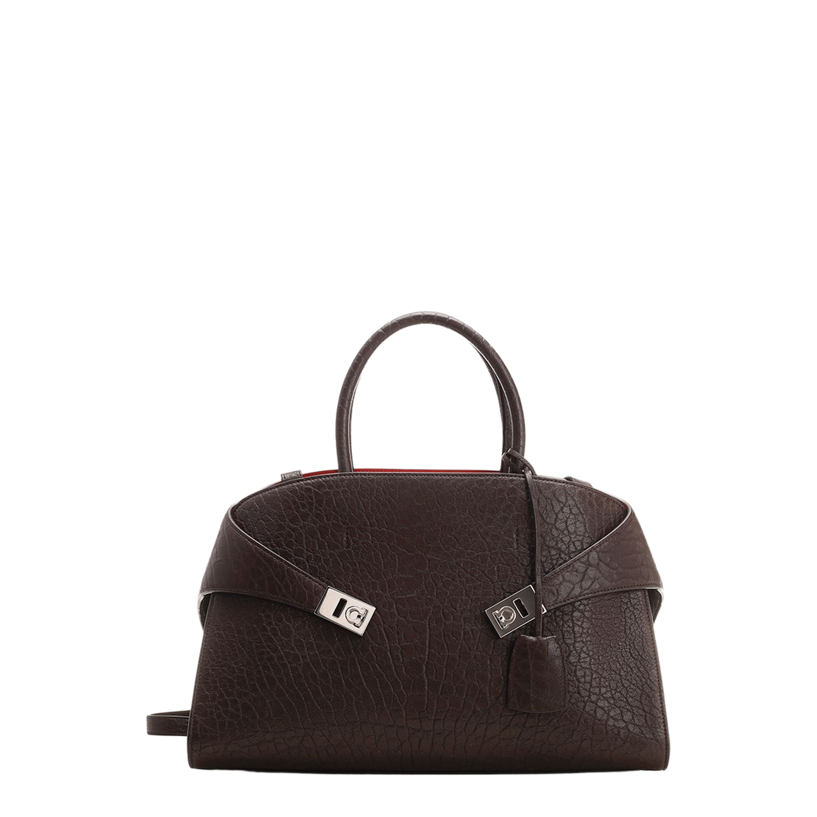 Borsa Hug Ferragamo in Pelle a Grana Naturale
