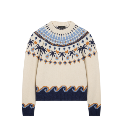 MAYFEYR - Alanui - Sweet Winter Sweater Chalk Multicolor - LWHE061E26KNI0010446