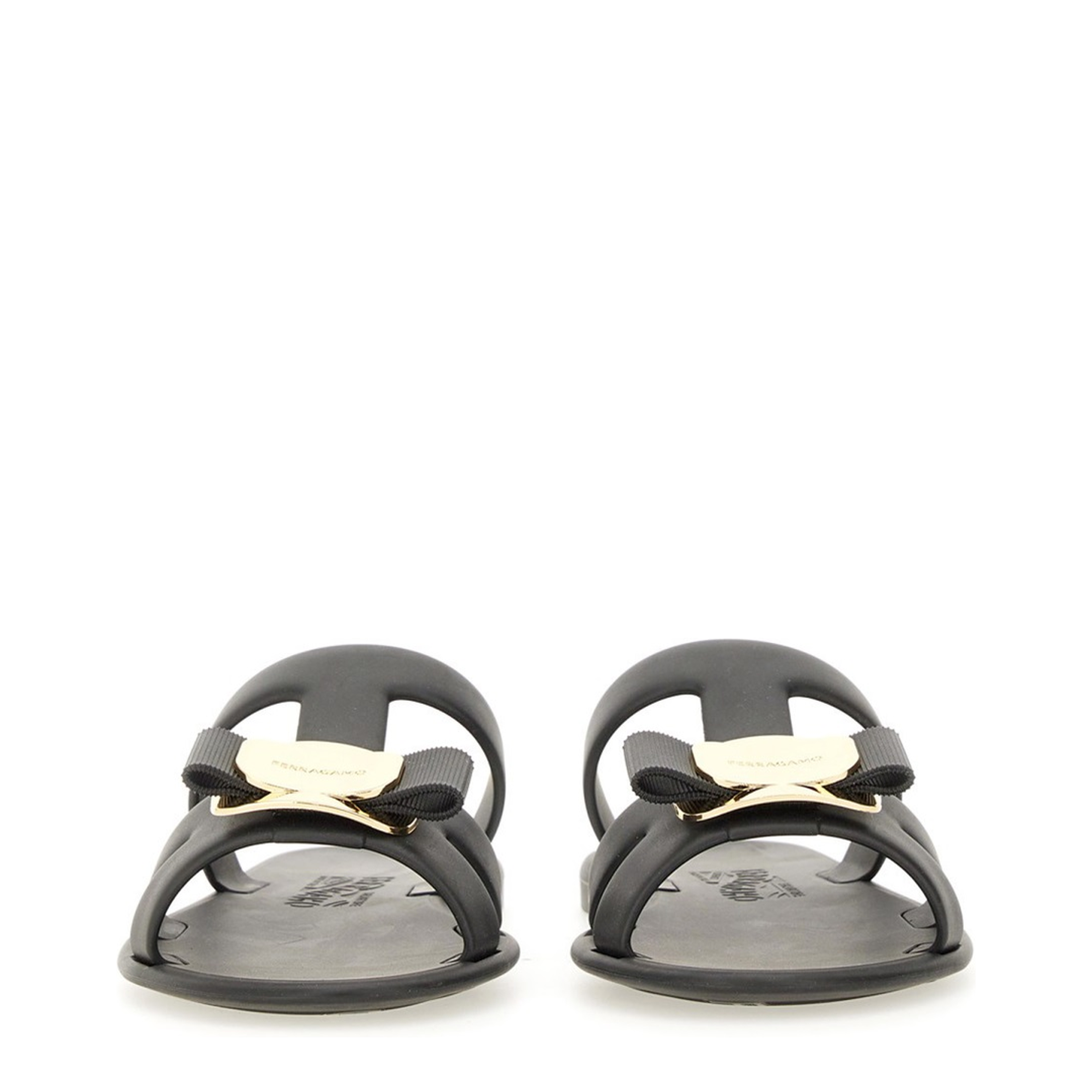 Black Leather Flats