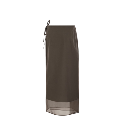 Fluid Skirt in Cotton Blend