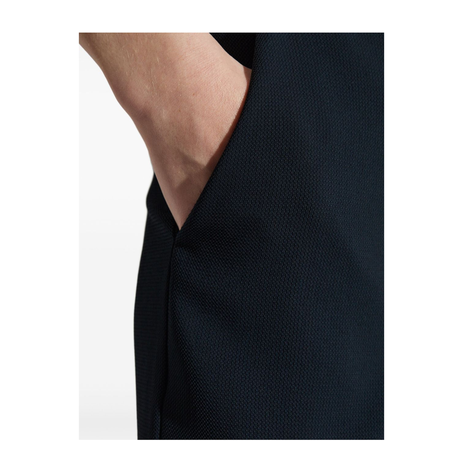 Palazzo Trousers in Fluid Armure Fabric