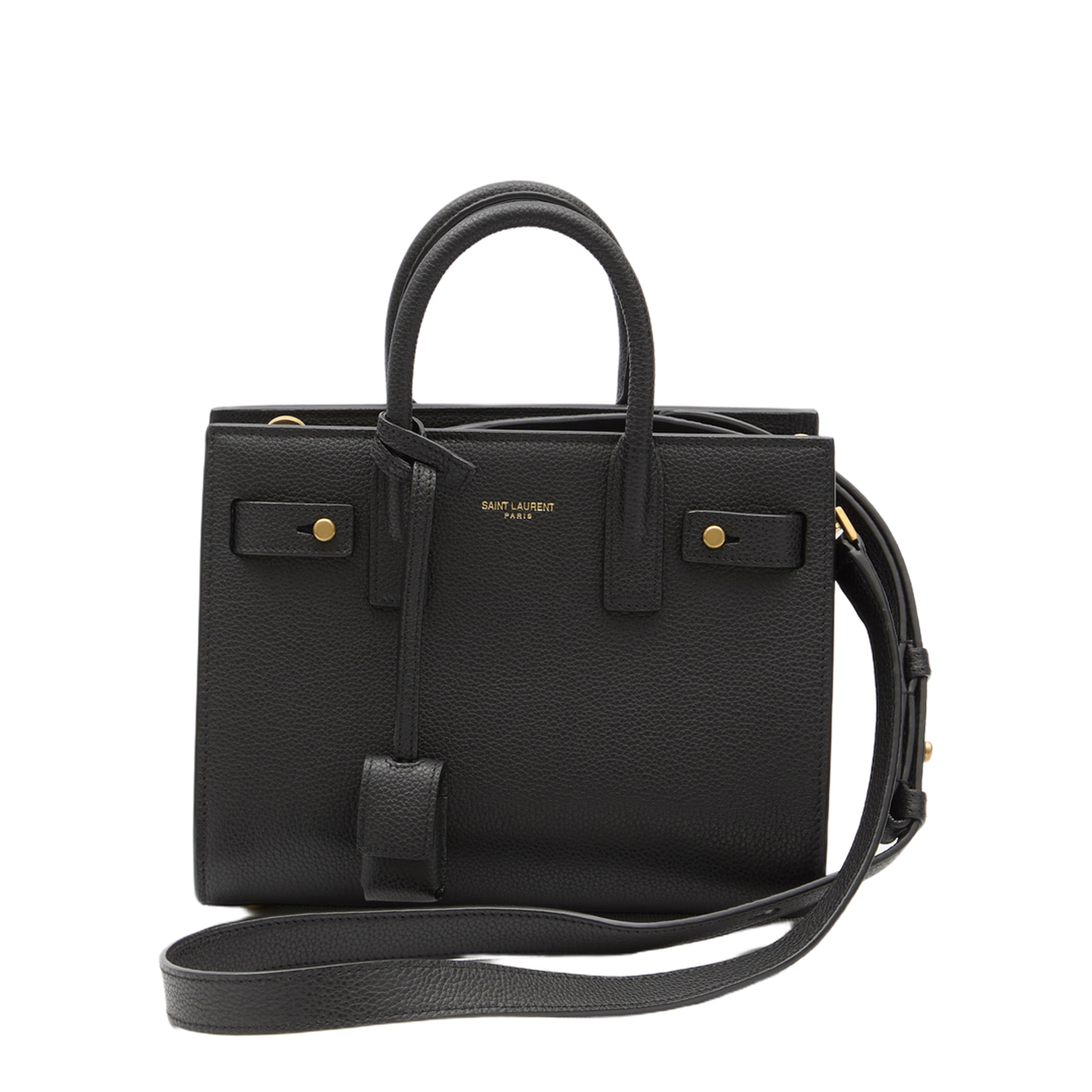 Sac de Jour Nano Leather Shoulder Bags - Black