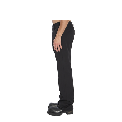 Black Straight Tailored Pants