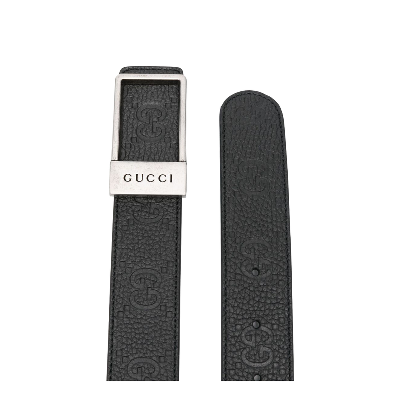 Reversible Belt with Rectangular Buckle