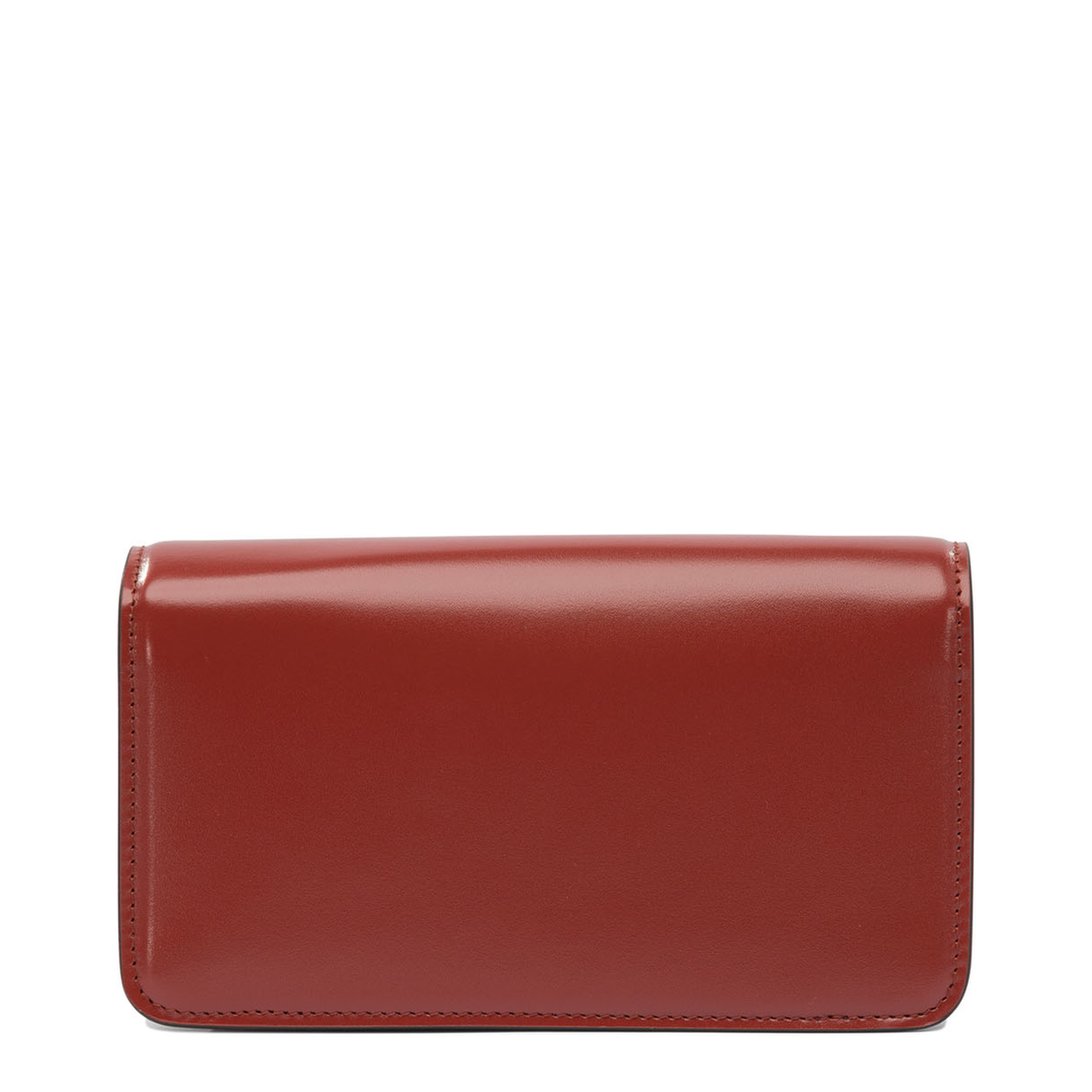 Red Foldover Top Crossbody Bag