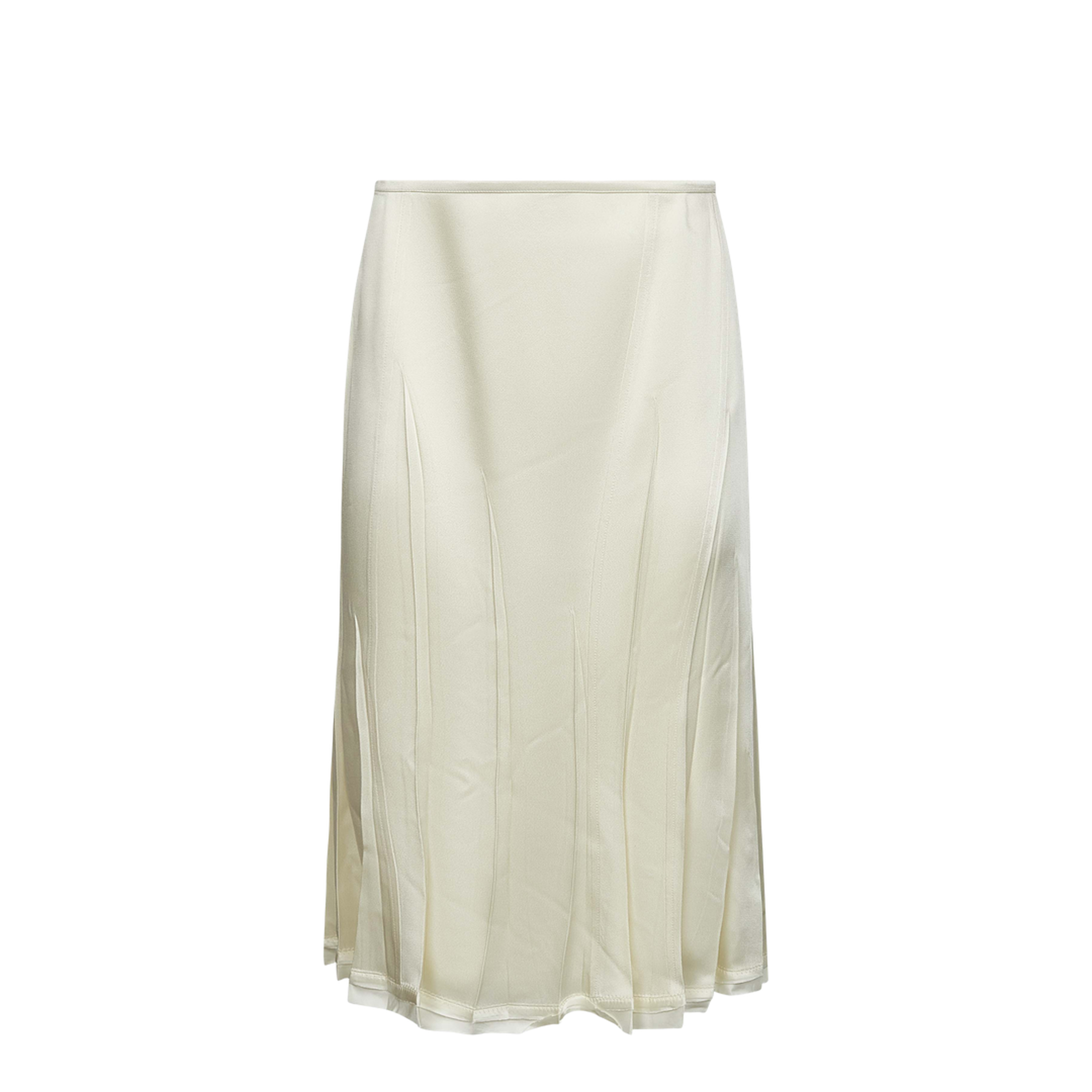 Skirt with topstitching