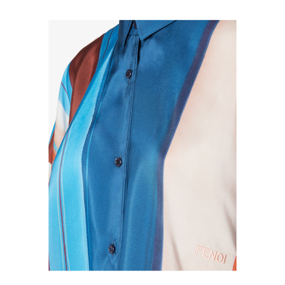 MAYFEYR - Fendi - Striped Silk Shirt - FS8365AMETF1WXC