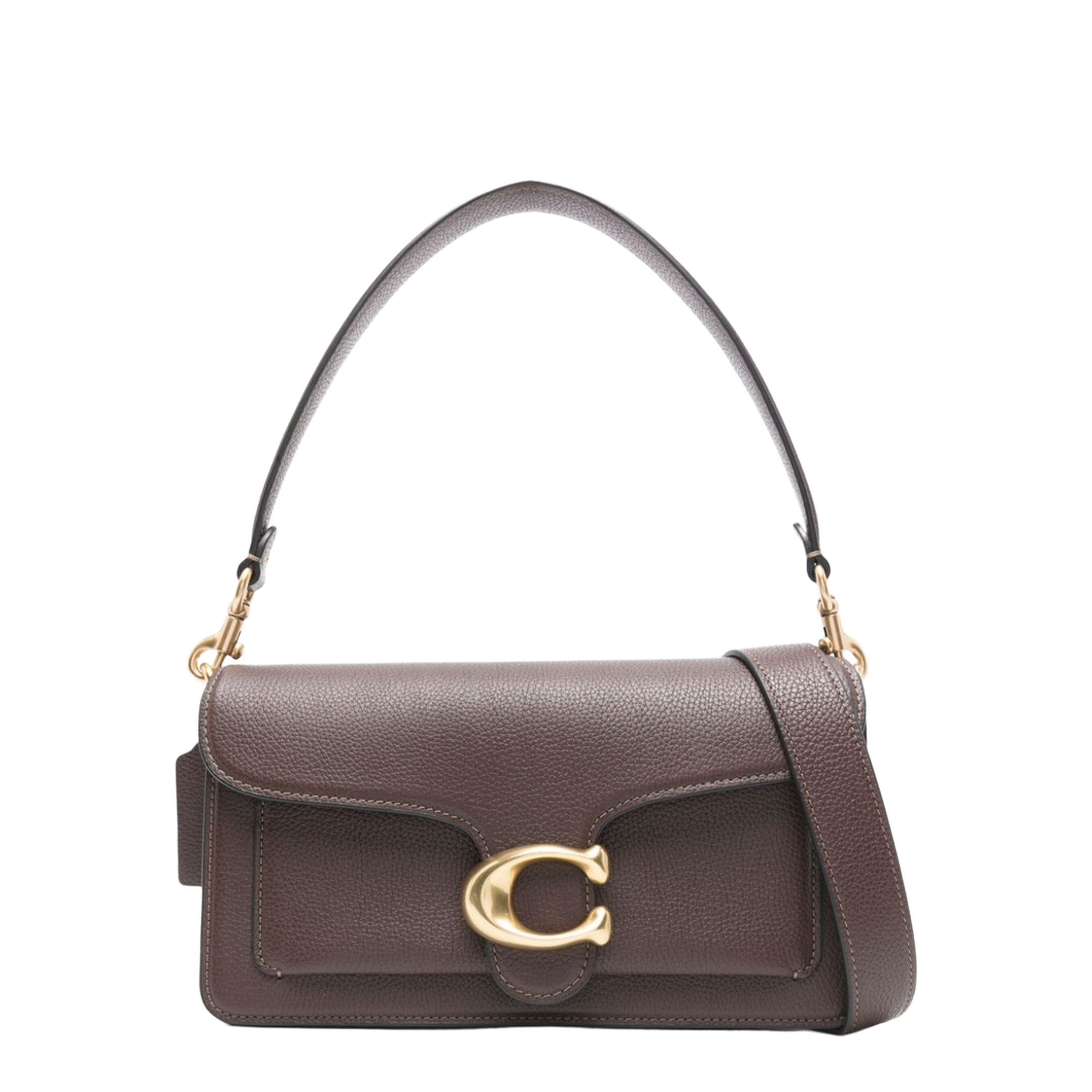 Tabby Shoulder Bag 26 In Polished Pebble Leather