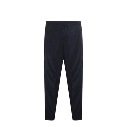 Leisure Fit Trousers Wool Navy