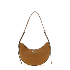 Arqué Leather Shoulder Bag - Black
