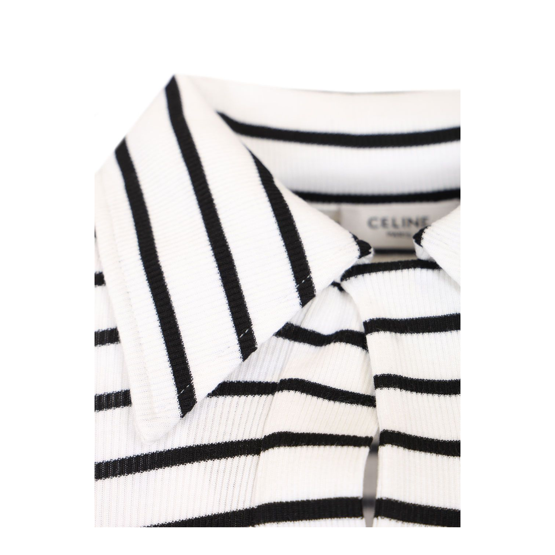 MAYFEYR - Celine - Striped Silk Jersey Polo Shirt - RX0L0809W01OB