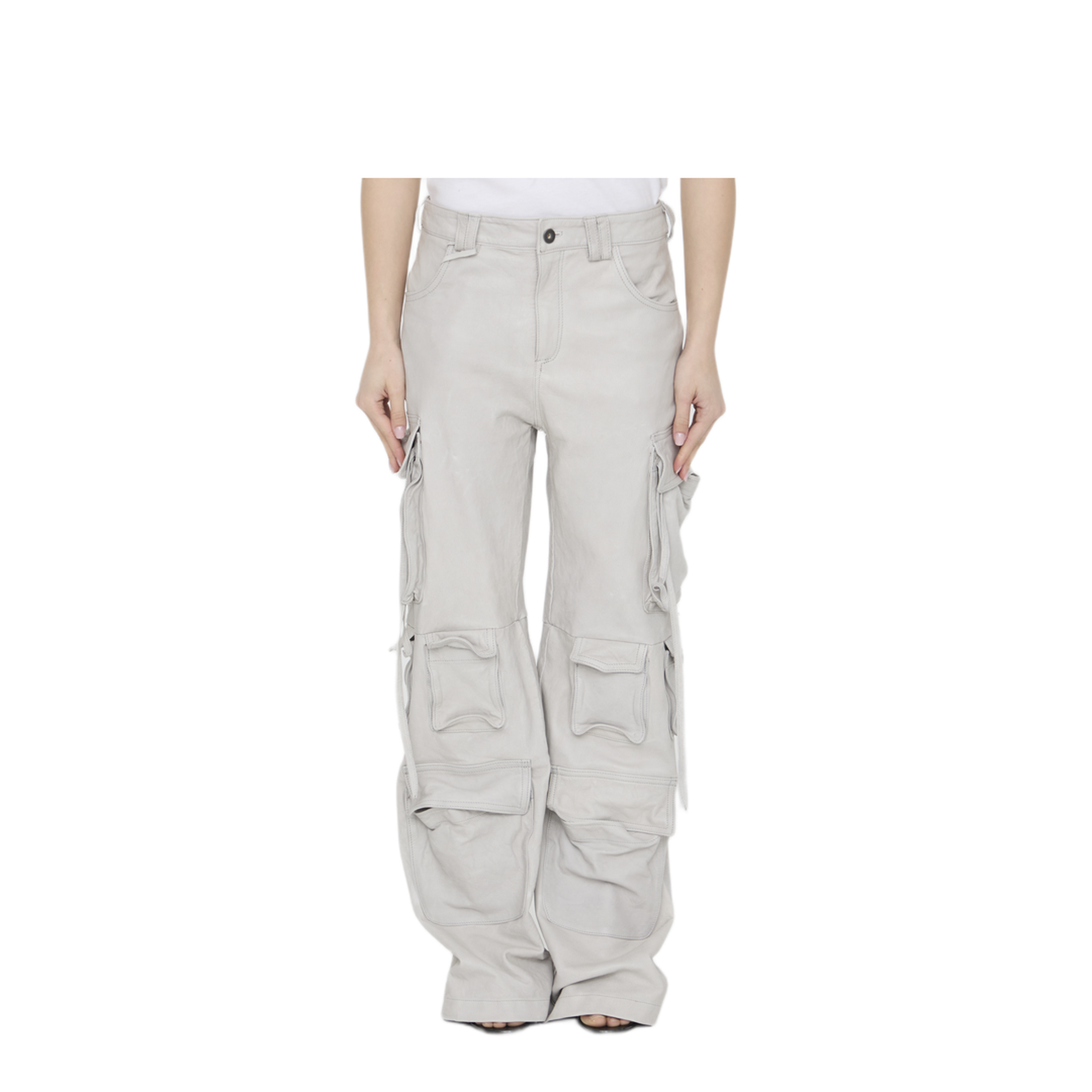 MAYFEYR - Salvatore Santoro - Leather Cargo Pants - 46050NIVCALCE