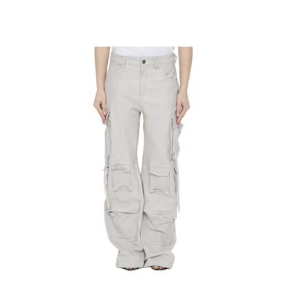 MAYFEYR - Salvatore Santoro - Leather Cargo Pants - 46050NIVCALCE