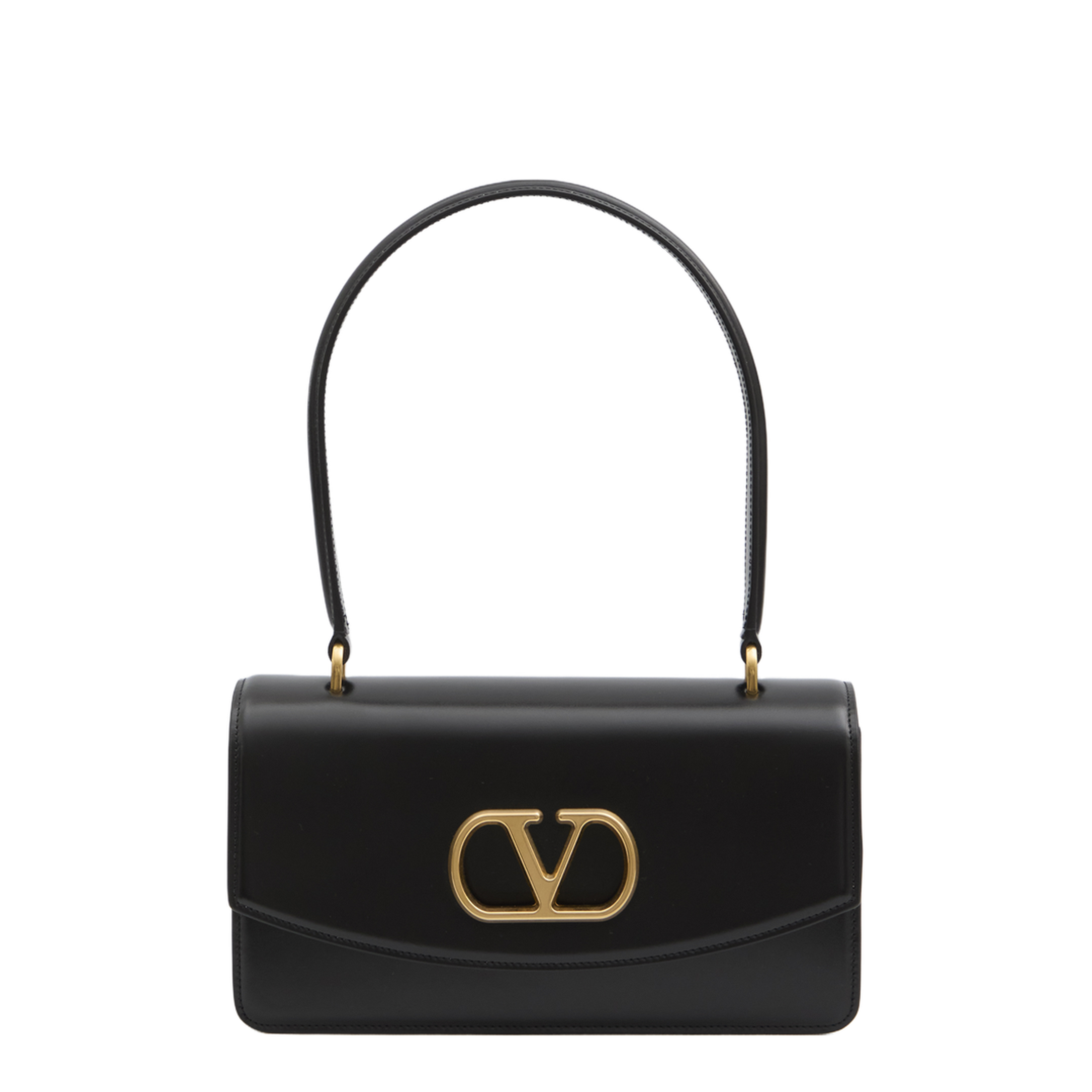 Vain Calfskin Shoulder Bag - Nero