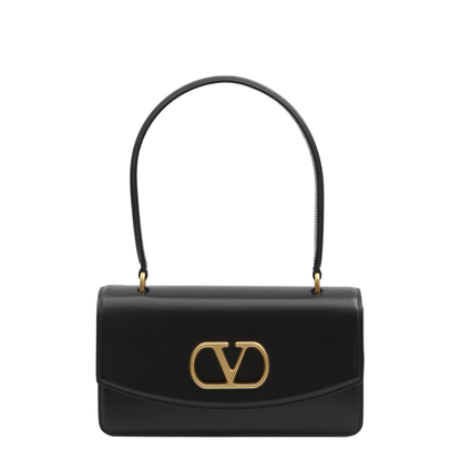 Vain Calfskin Shoulder Bag - Nero
