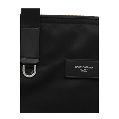 Adamo Large Polyamide Tote - Black