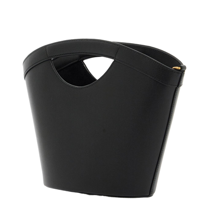 Celia Mini Leather Tote Bags - Black